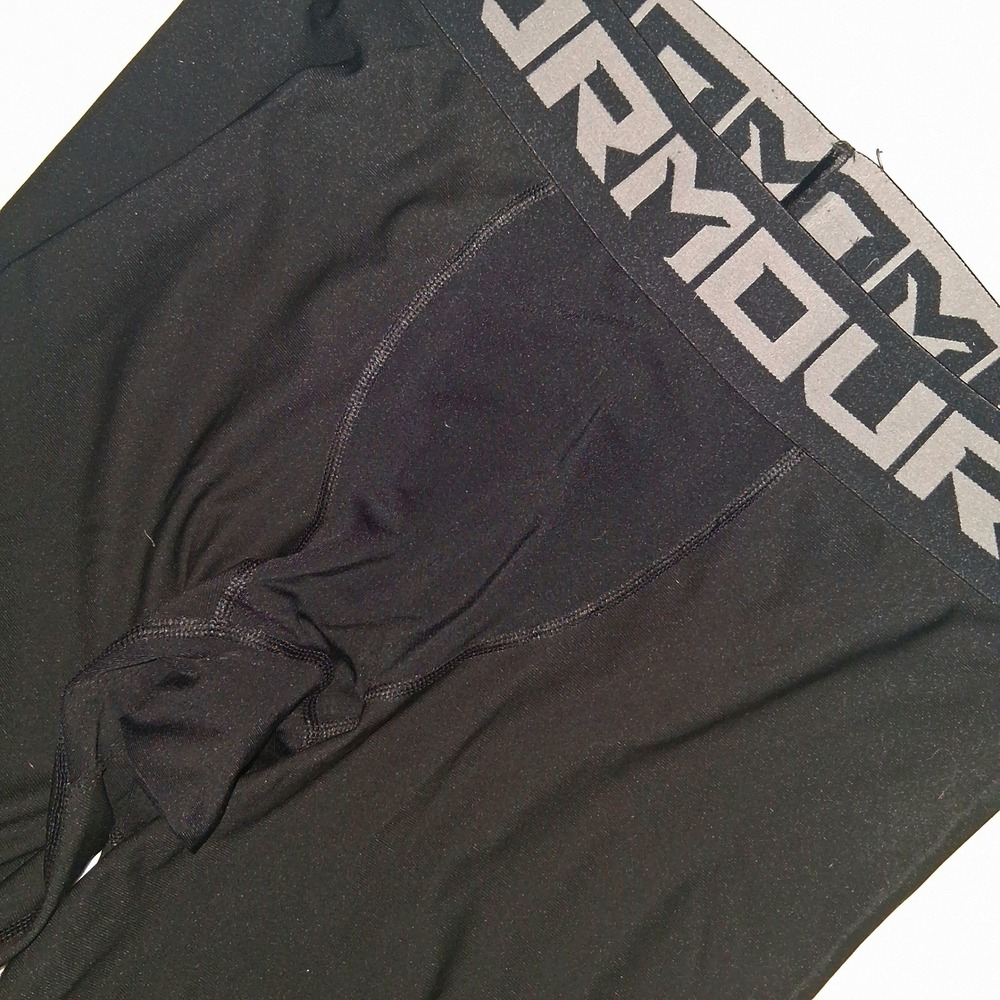 Under Armour Combat Pants Compression Tights Men's M Cropped EUC Black